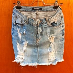 Wax jean denim skirt size M